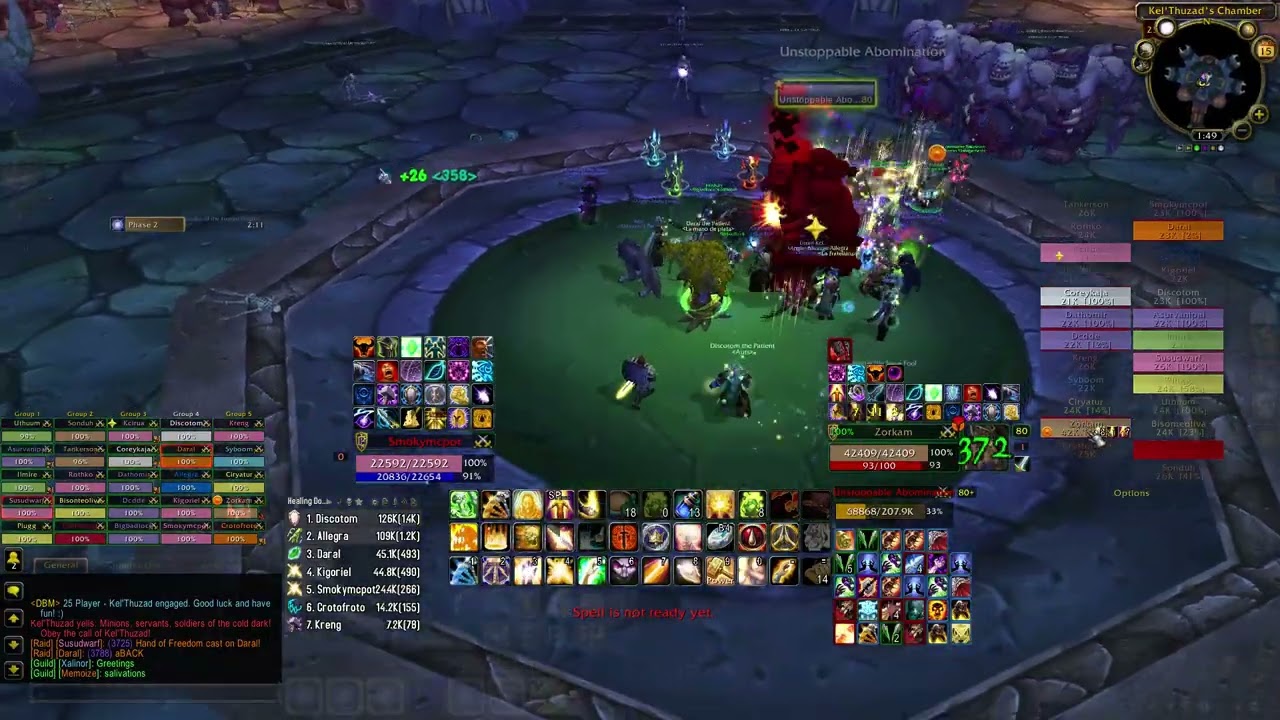 Sapphiron kill & Kel'Thuzzad - Anglers - ChromieCraft