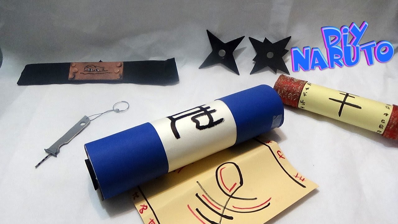 5 DIY NARUTO SWORLD ZABUZA PARCHEMINS SHURIKEN - LA TAVERNE !