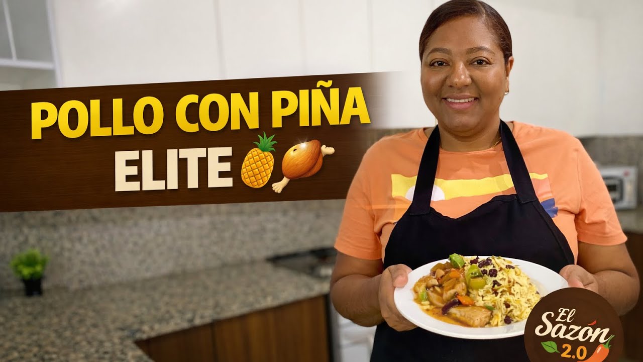 POLLO CON PIÑA Agridulce y Arroz con Fideos y Pasas 🍍🍗 | Cocinando Nivel ELITE!