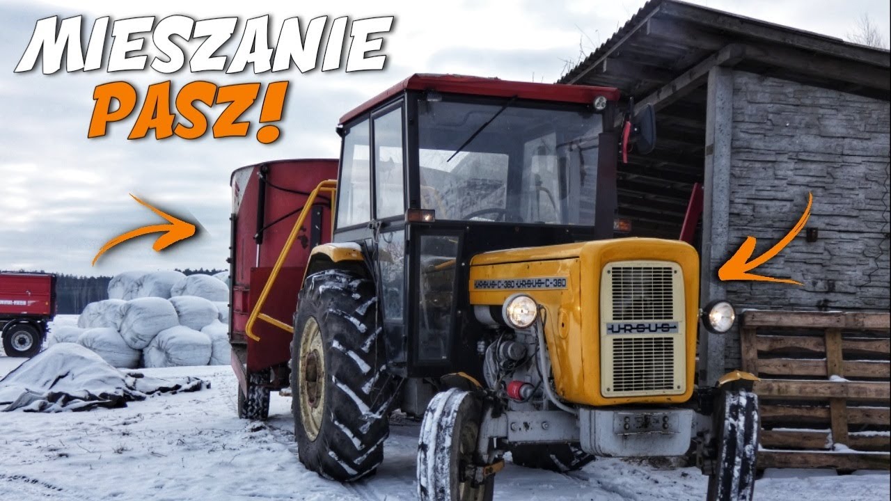 Mieszanie paszy 2021! || Rozpoczęcie sezonu 2021 || TMR || Zimowe uroki? || Ursus C-360 NH-TD5050 ||