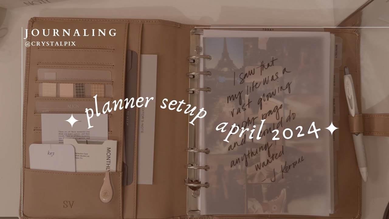 a5 planner setup (April 2024) 📅🖊️