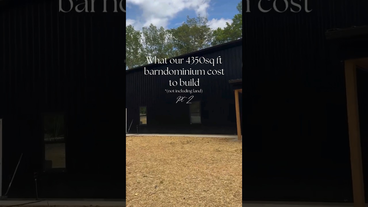 4,350 Sq. Ft. Barndominium Build Cost #barndominium #barndo #barndominiumliving #home #shouse