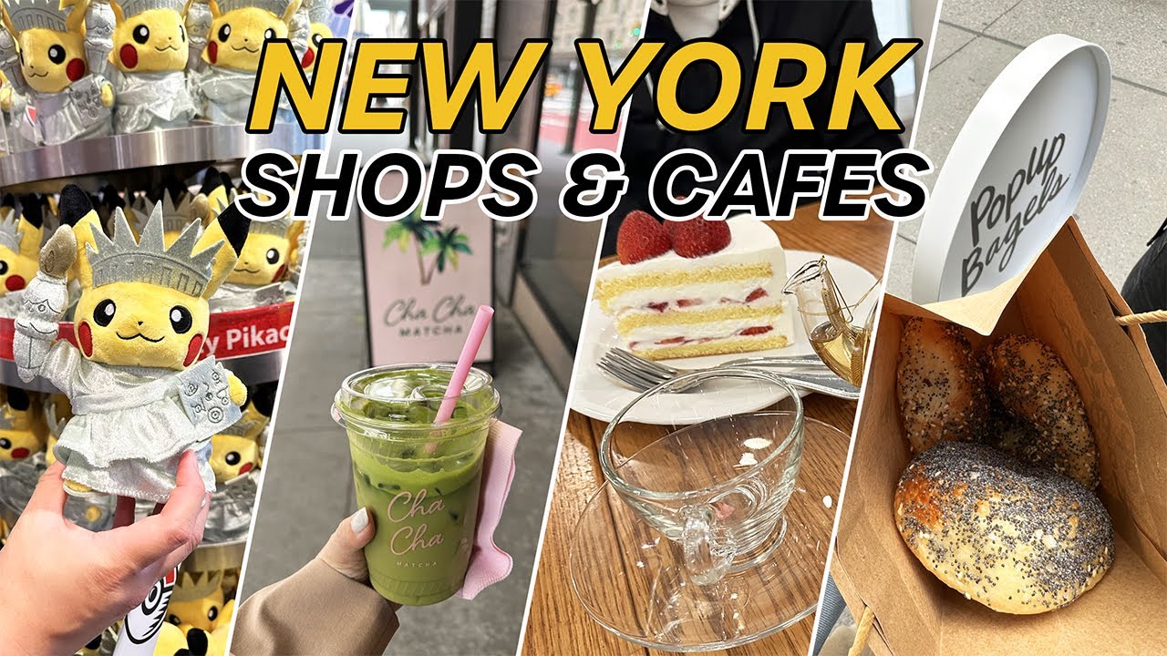 Путеводитель по кафе Нью-Йорка 🍵 и магазинам 🛍️ | Сохо: Uniqlo, Muji, GU, Nike | Видеоблог Ninten...