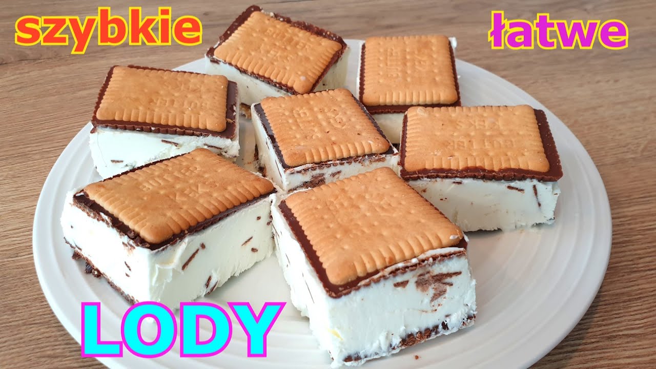 LODY! LODY! Pyszne domowe lody w kilka minut 👌 łatwe i szybkie lodowe kanapki  👍 Stracciatella