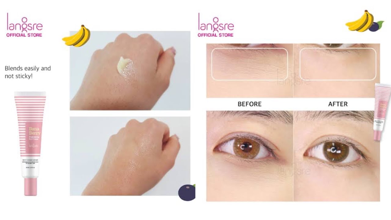 [Review] Langsre BanaBerry  Brightening Eye Cream | Eyecream terbaik untuk mata panda dan keriput