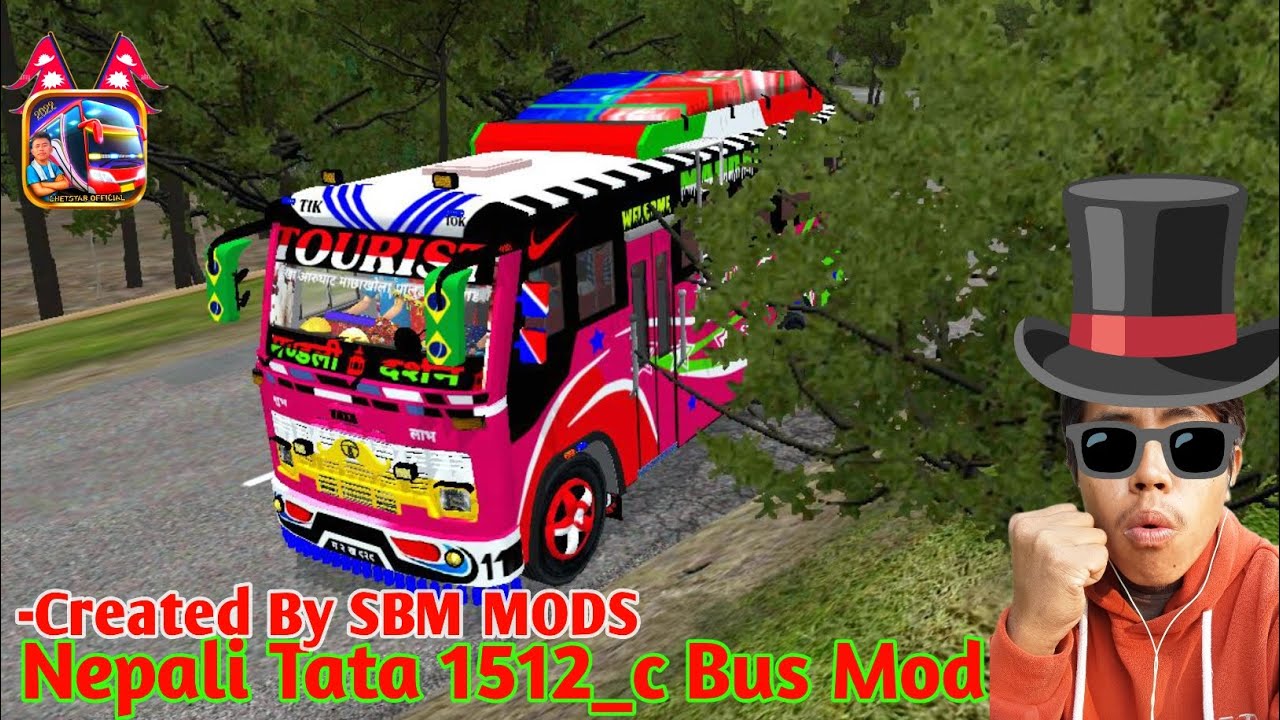Nepali Tata 1512_c Bus Mod #bussid #busidnepal #nepalibusmod