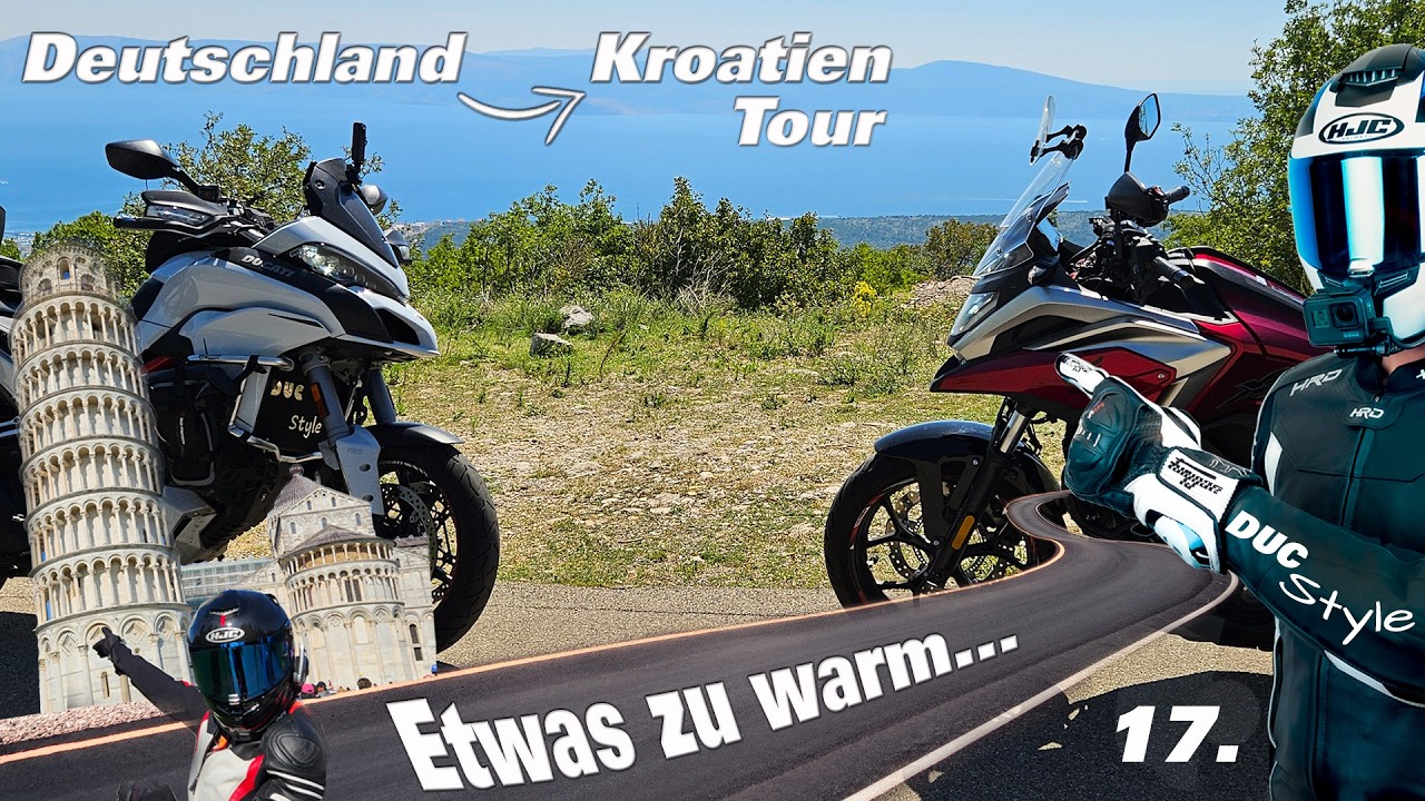 Hitzeflucht in Kroatien, 39 Grad in Schutzkleidung, ab ins Landesinnere