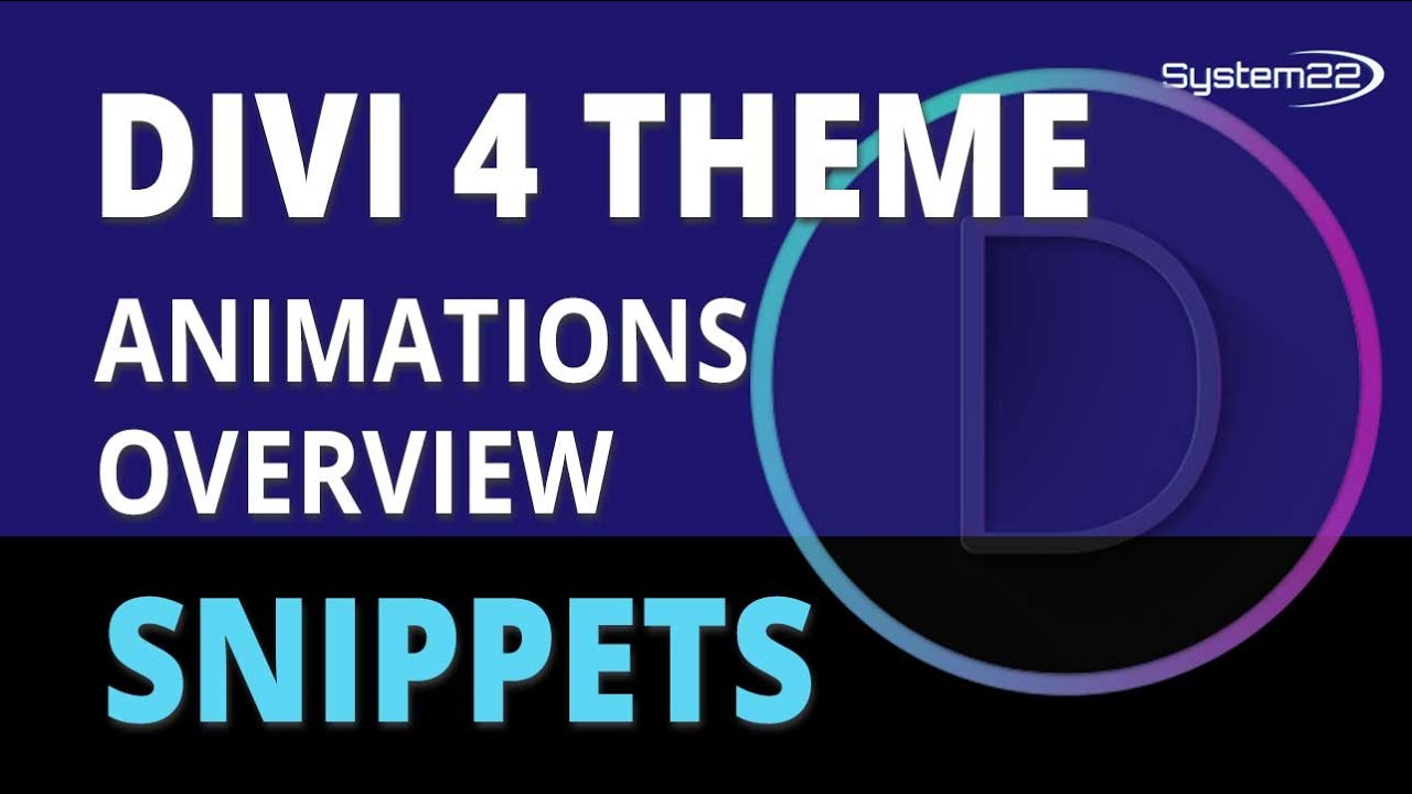 Divi 4 Animations Overview 😎