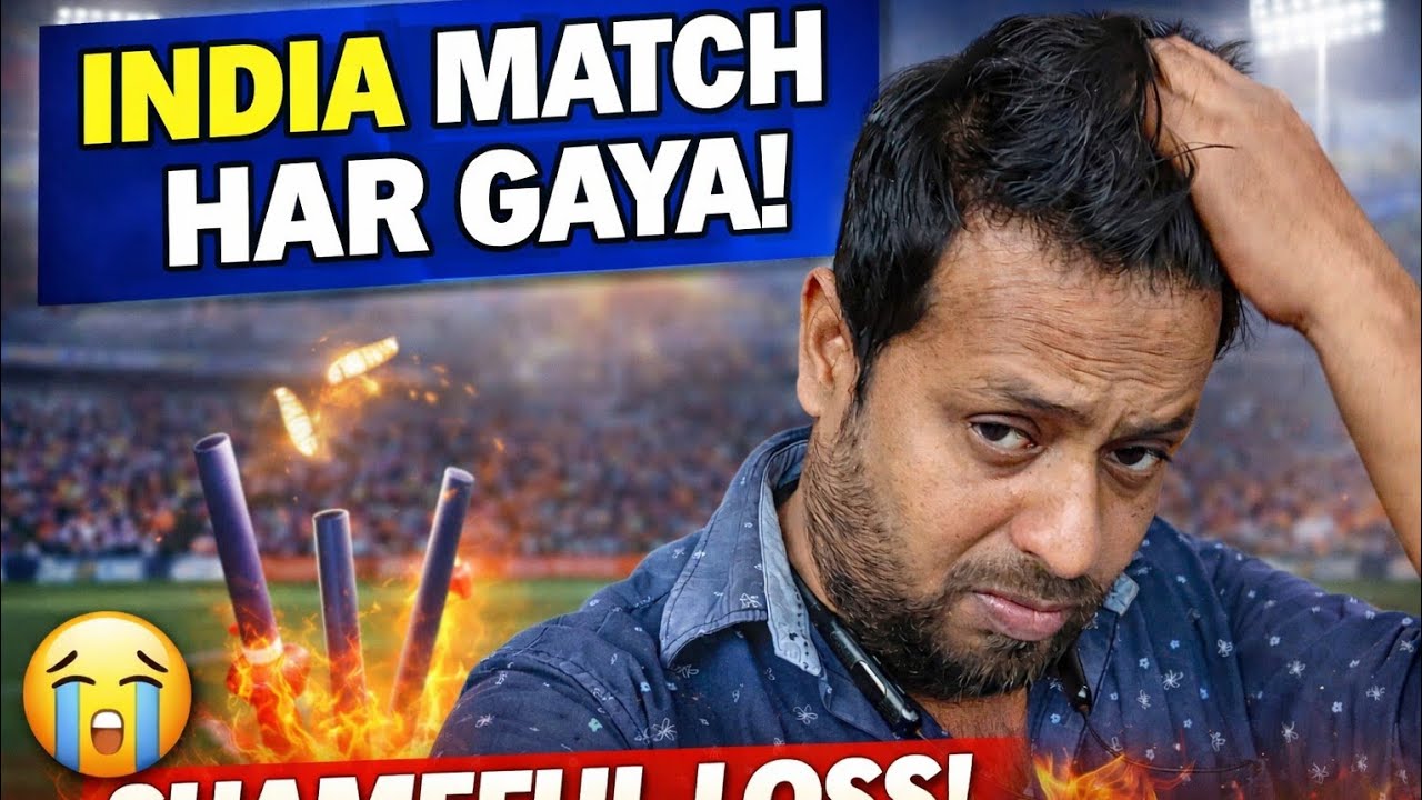 India मैच हार गया 😭 | Hamara Reaction Vlog | Emotional Fan Moment