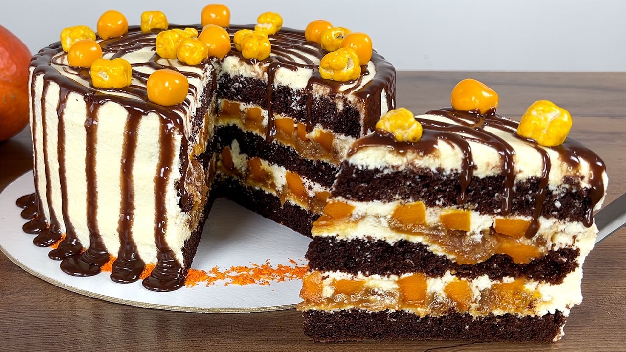 Такой торт никто больше не испечет! Самый нежный и вкусный торт в мире – тыквенный торт!