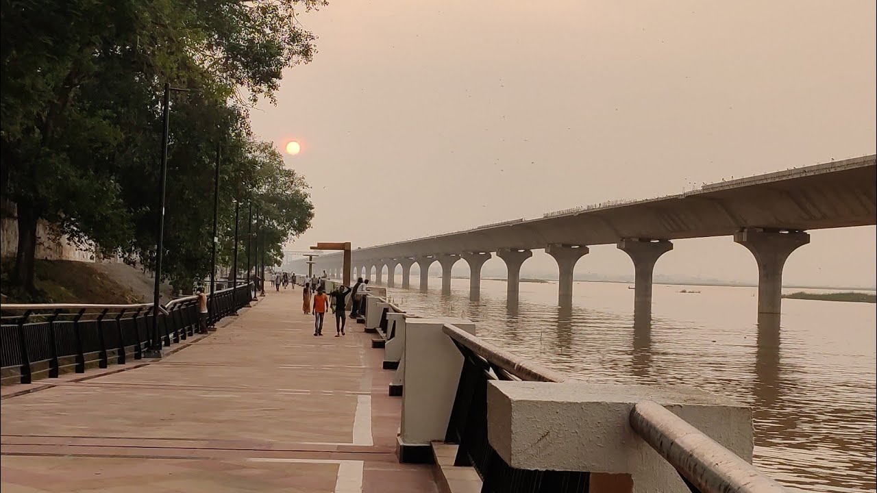 Patna River Front a small journey. . . . . #Bihar #Patna #Riverfront #Evening