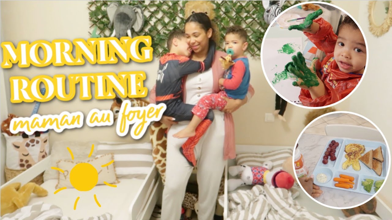 ☀️MORNING ROUTINE 3 ENFANTS + ACTIVITÉS & REPAS BÉBÉ 2ANS ✨