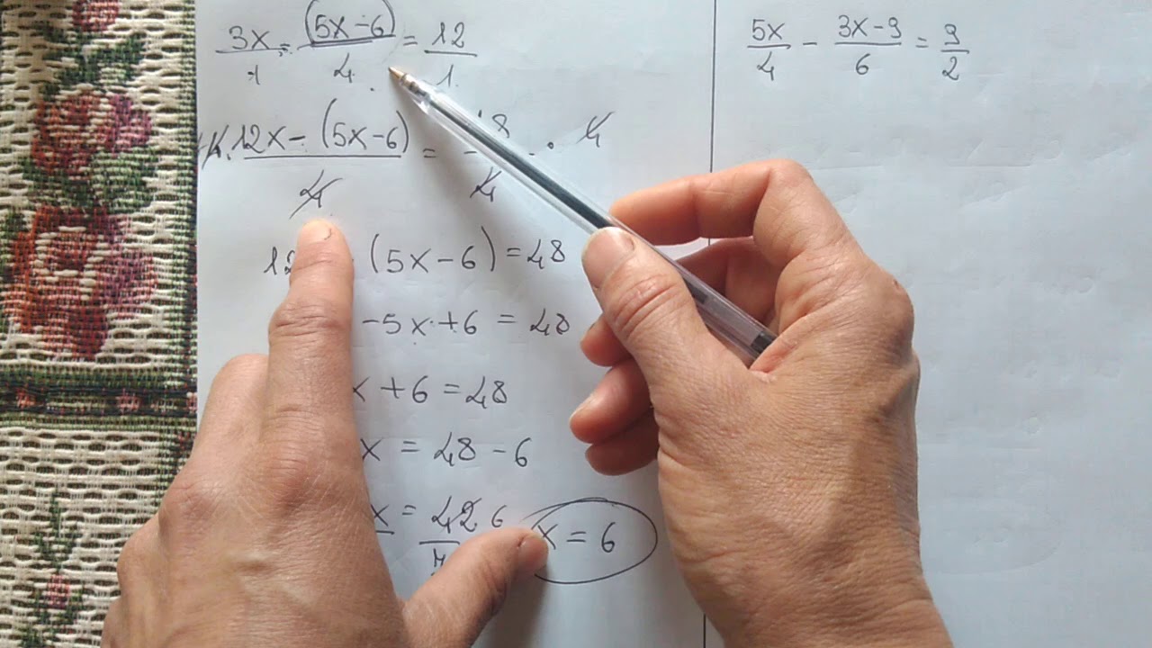 Risolviamo equazioni con coefficienti frazionari