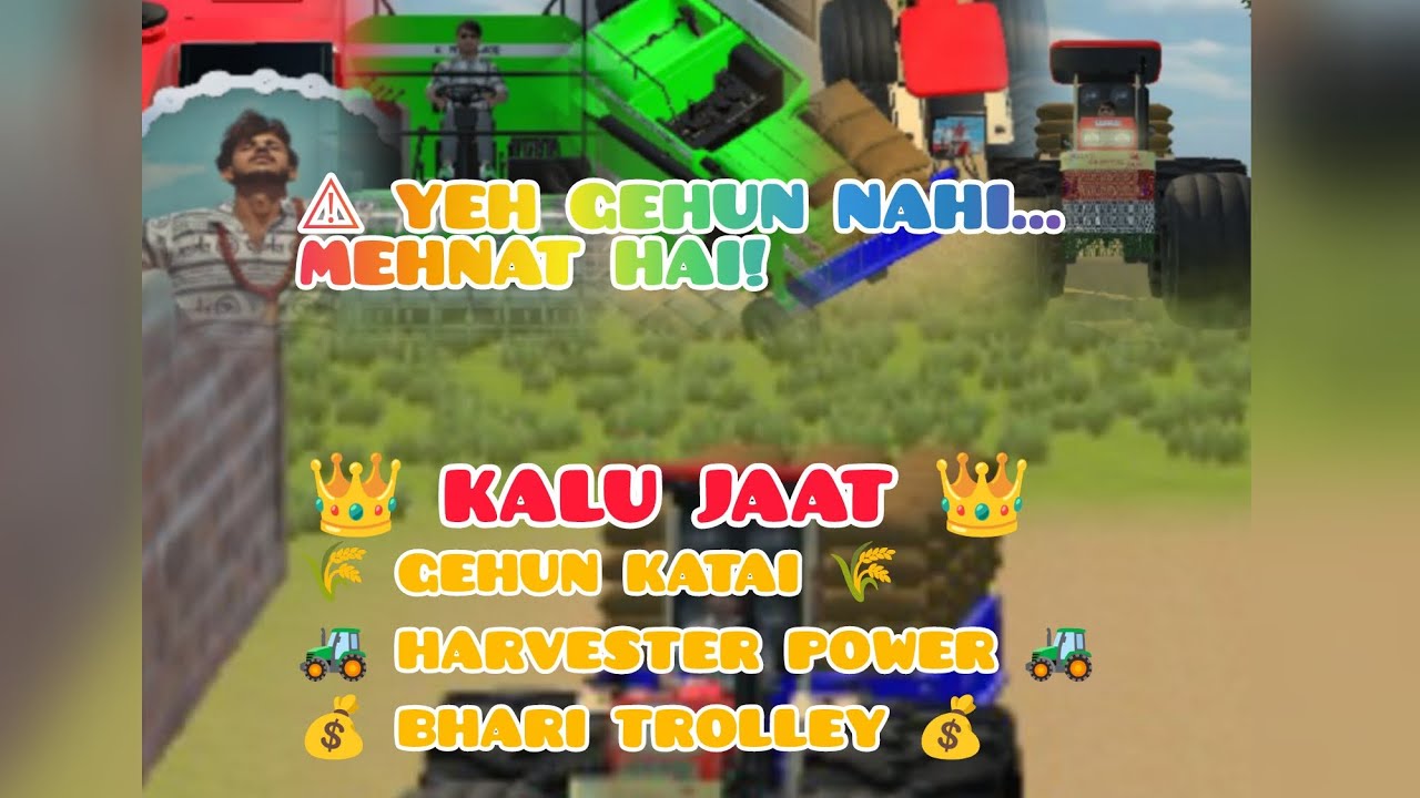 😱 1 SAAL KI MEHNAT 10 MIN MEIN! | Gehun Katai Harvester | Bhari Trolley 🌾 @nishu_deshwal #viral