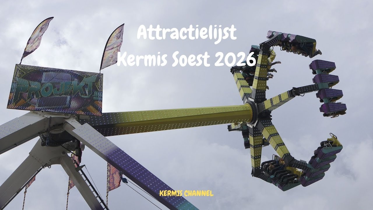 Attractielijst kermis Soest 2026