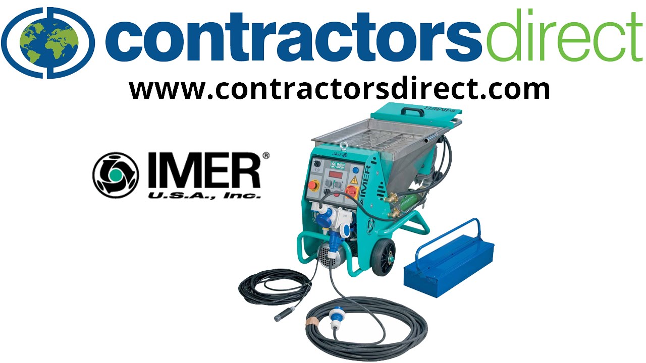 The Imer Small 50 Pumping & Spraying Machine