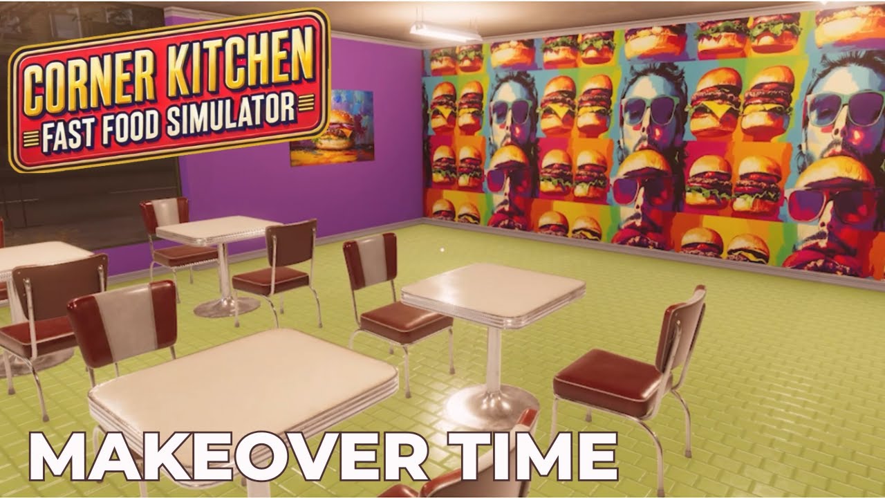 Corner Kitchen Fast Food Simulator – Second Section Expansion & Restaurant Decor!