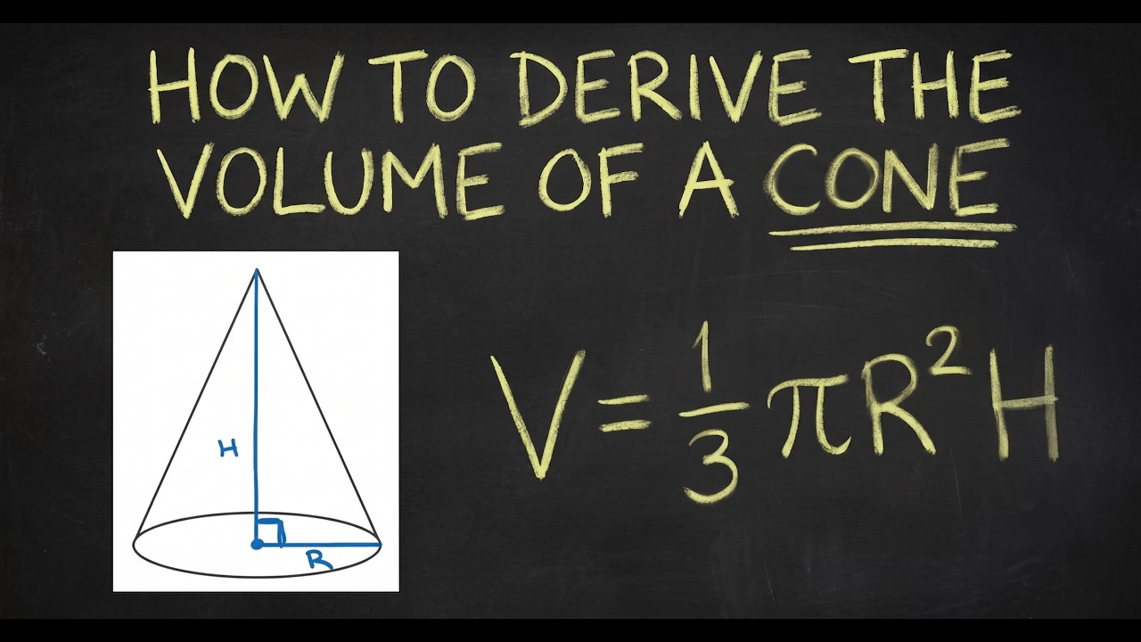 AP Calculus BC - Deriving volume of a cone using calculus