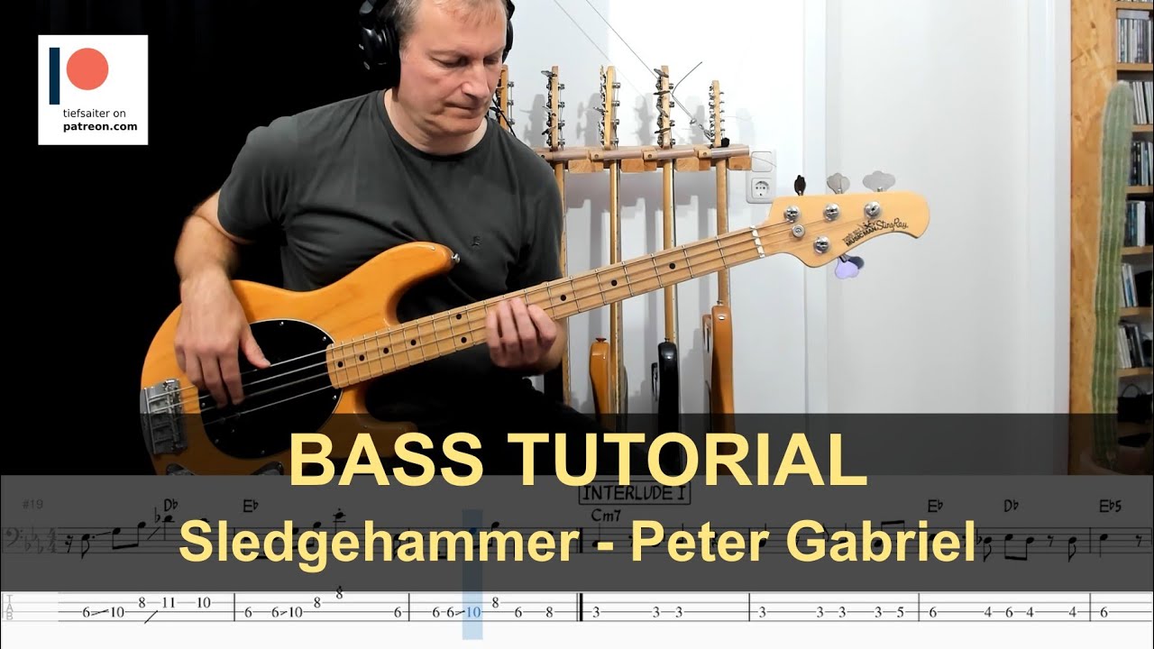 Sledgehammer - Peter Gabriel | Bass Tutorial (Sheet + TABs)