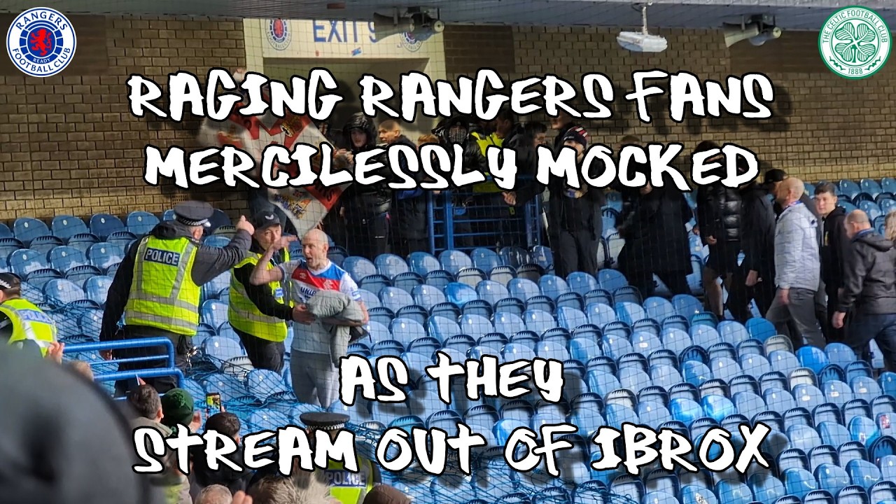 Raging Rangers Fans Mocked Mercilessly as They Stream Out of Ibrox - Rangers 2 - Celtic 2 - 01/03/26