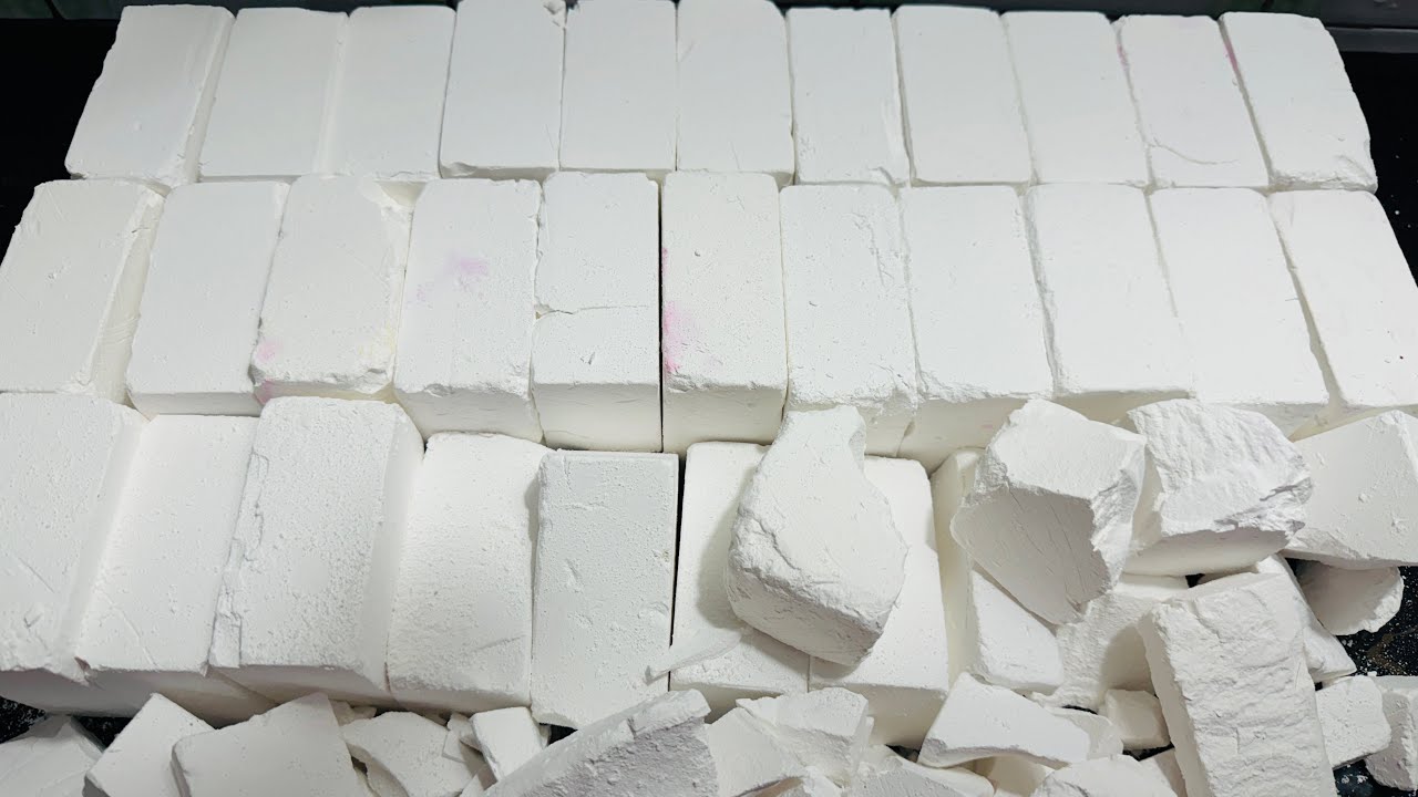 HB🎉 | Fresh Plain Gym Chalk ASMR Crush | Oddly Satisfying ASMR