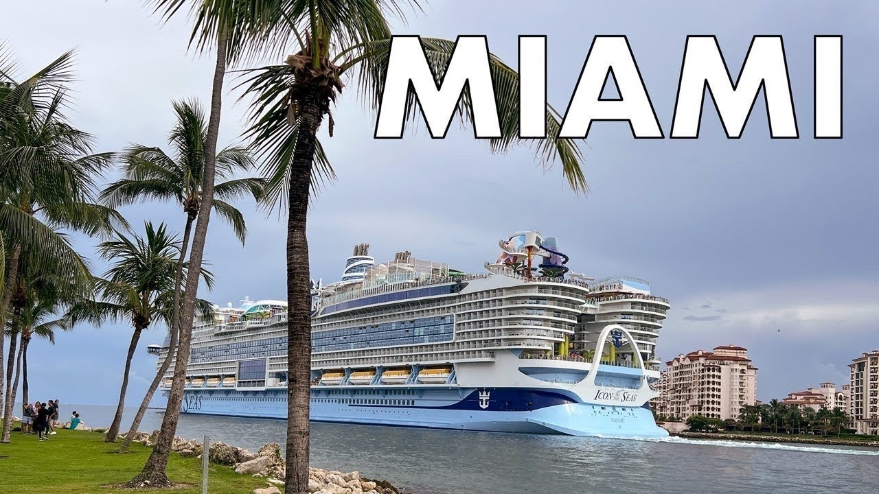 Miami Beach LIVE Cruise Ships Leaving Port of Miami & James Birthday Fun