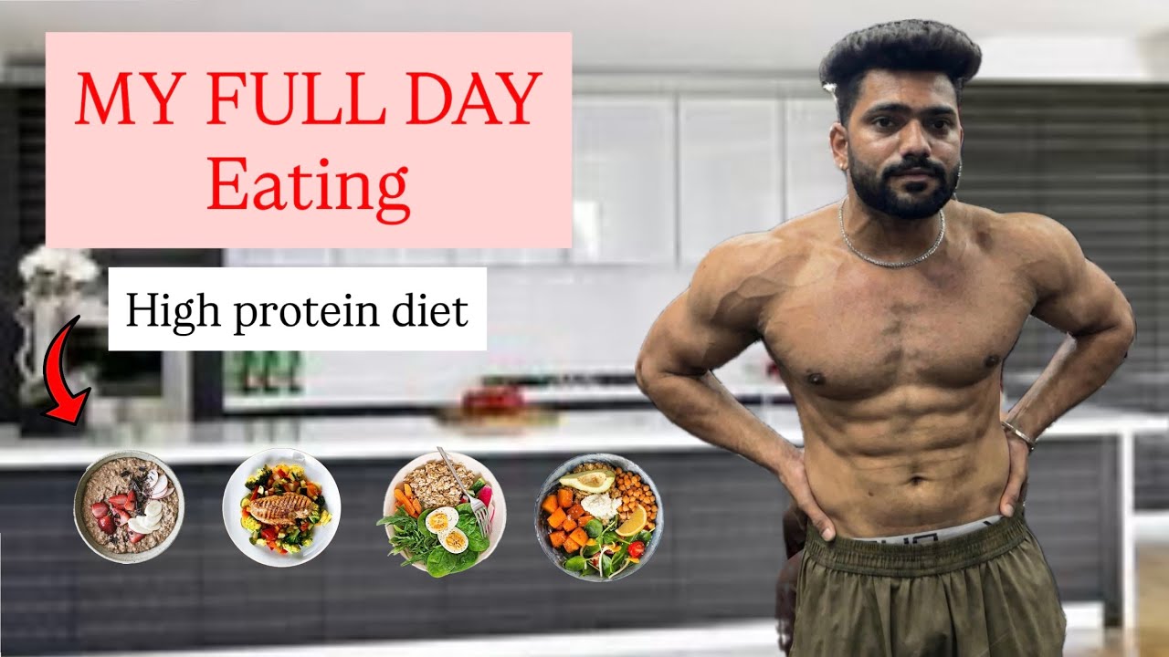 High protein Indian full day of eating ( muscle gain diet )  | bunny fit vlogs #bulkingdiet