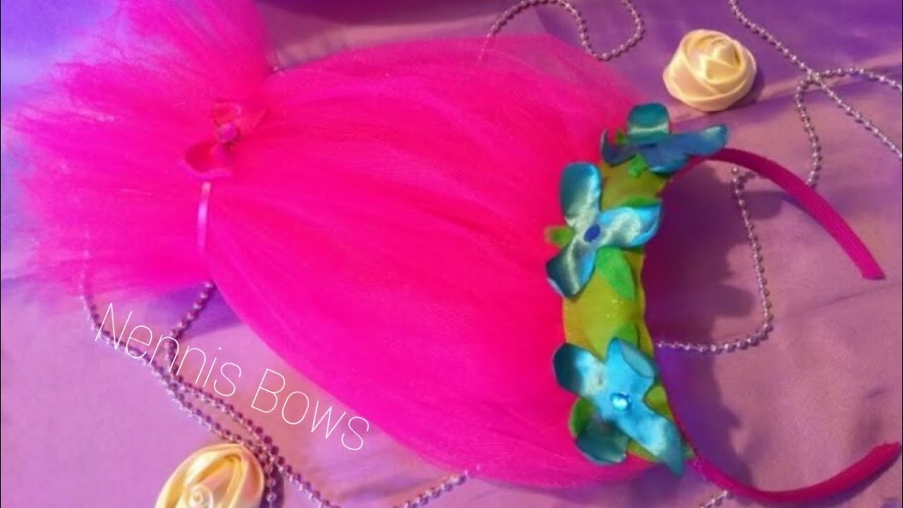 D.I.Y DIADEMA TROLLS POPPY. HASLO TU MISMA DIADEMA POPPY. POPPY HAIR HEADBAND