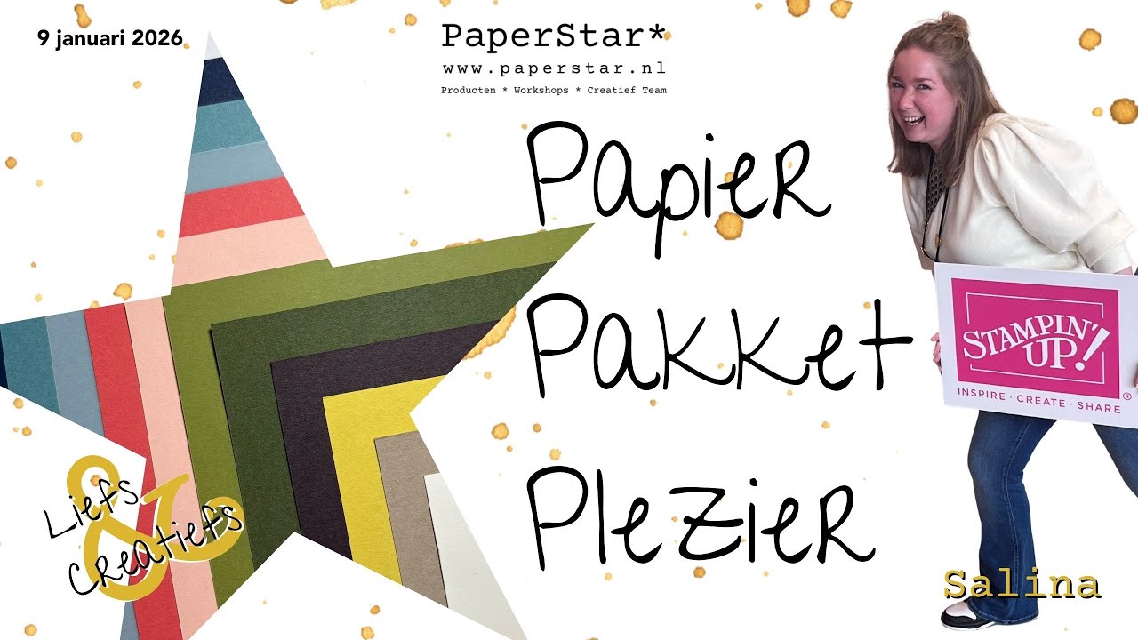 Papierpakketplezier - Brushed with Beauty - Stampin' Up! - Gratis live workshop