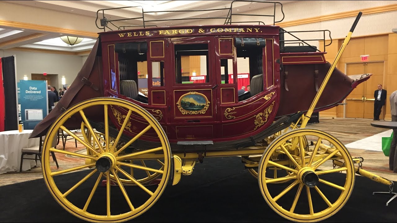 Wells Fargo Stagecoach Concord Inside & 360 Walk Around Stage Coach Wagon