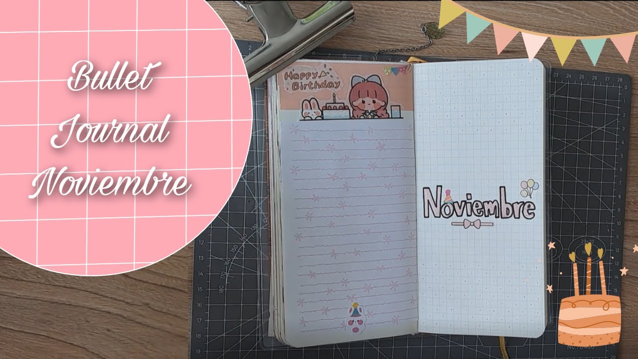 Mujer dice cumpleaños 50 veces mientras su bullet journal queda minimalista || Bujo Noviembre 2025