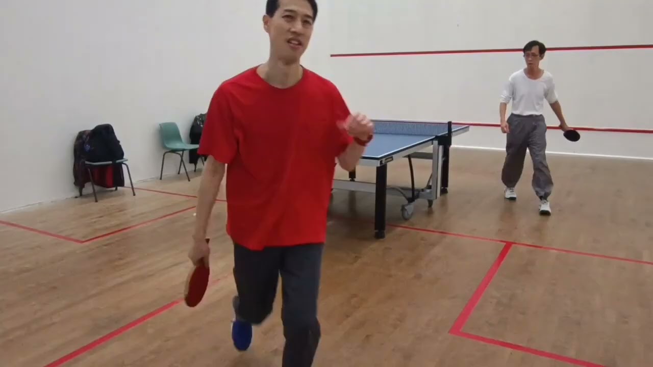 Casual table tennis game - play with anti spin rubber (match 1-5)