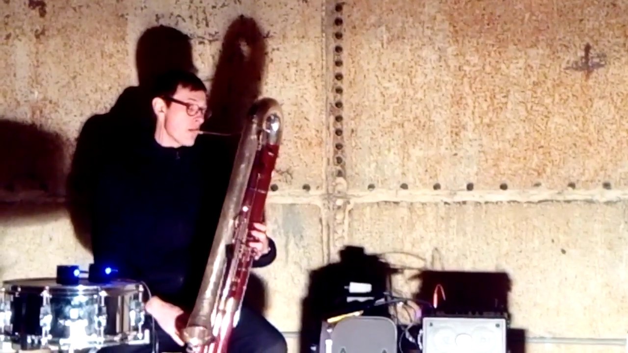Thomas Stone performing at Silver Road 10/2/17 - contrabassoon & electronics