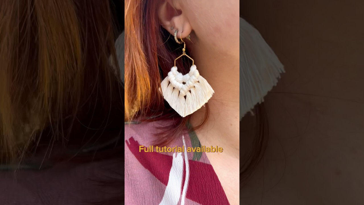 Learn how to make perfect summer earrings | Macrame Earrings Design Ideas | Handmade Jewelry DIY