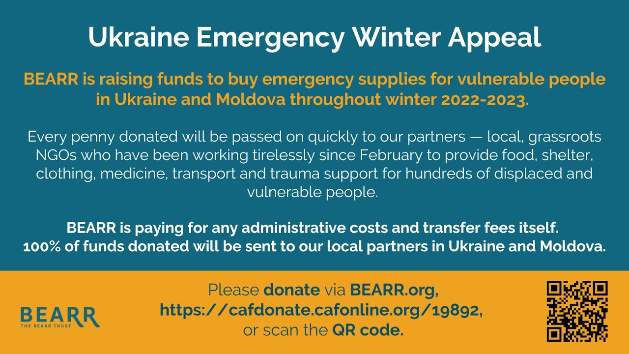 The BEARR Trust Ukraine Emergency Winter Appeal