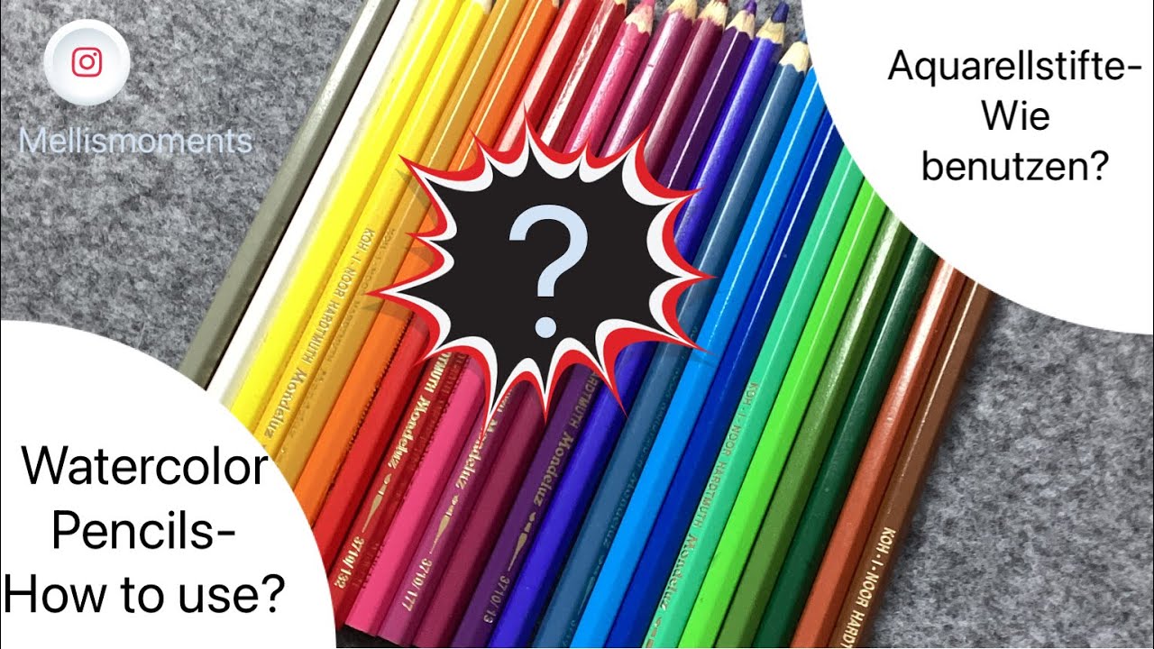 Tipps, Tricks und die Anwendung von Aquarellmalstiften- Tips and the use of watercolor pencils