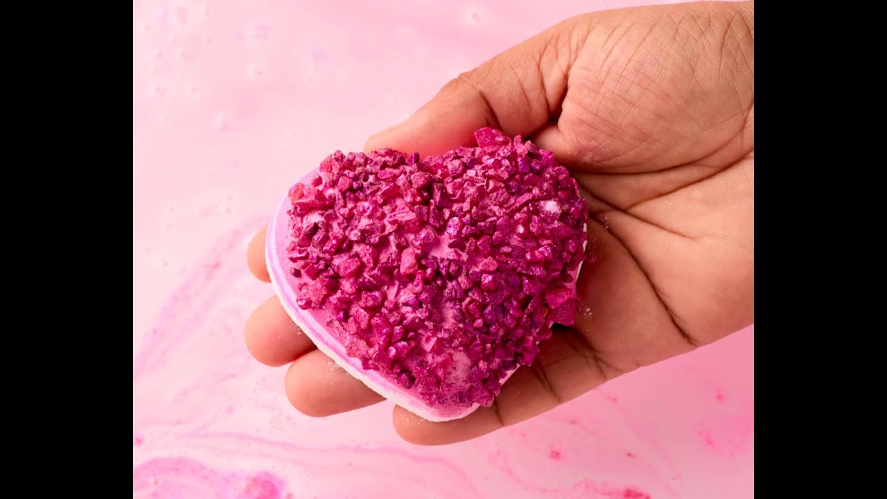 Lush's Life in Rosy Light bath bomb from their 