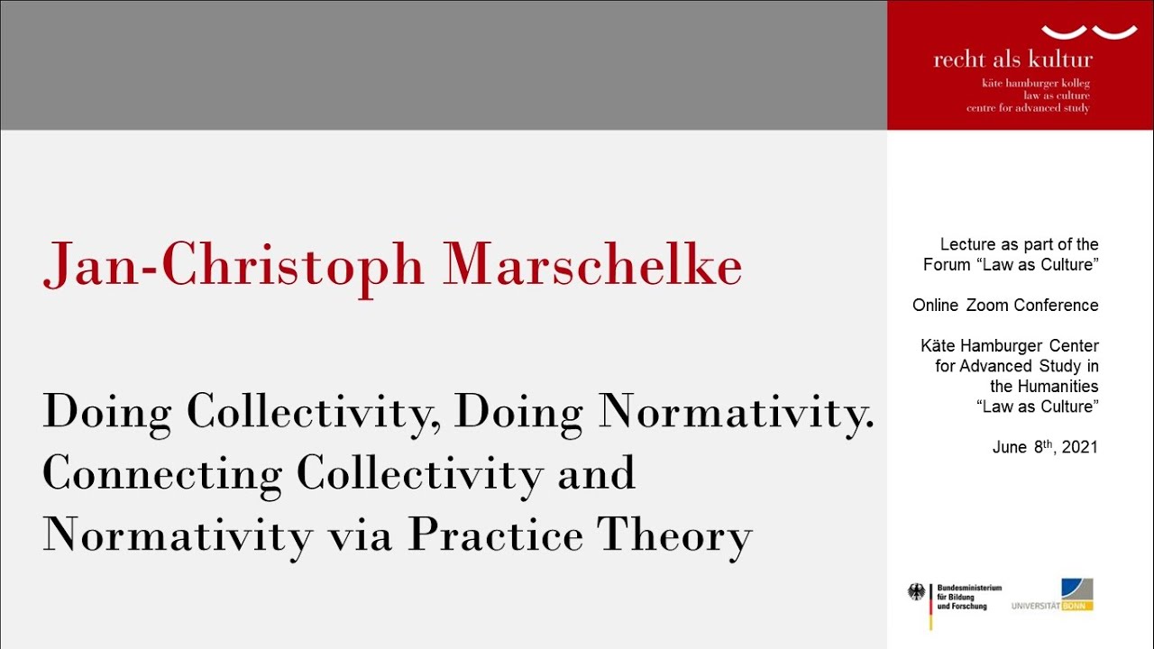 Jan-Christoph Marschelke: Doing Collectivity, Doing Normativity. Connecting Collectivity and ...