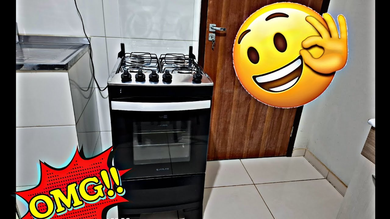 LIMPEZA do meu fogão AGILE UP da Atlas: Será que manteve o brilho da mesa Inox?
