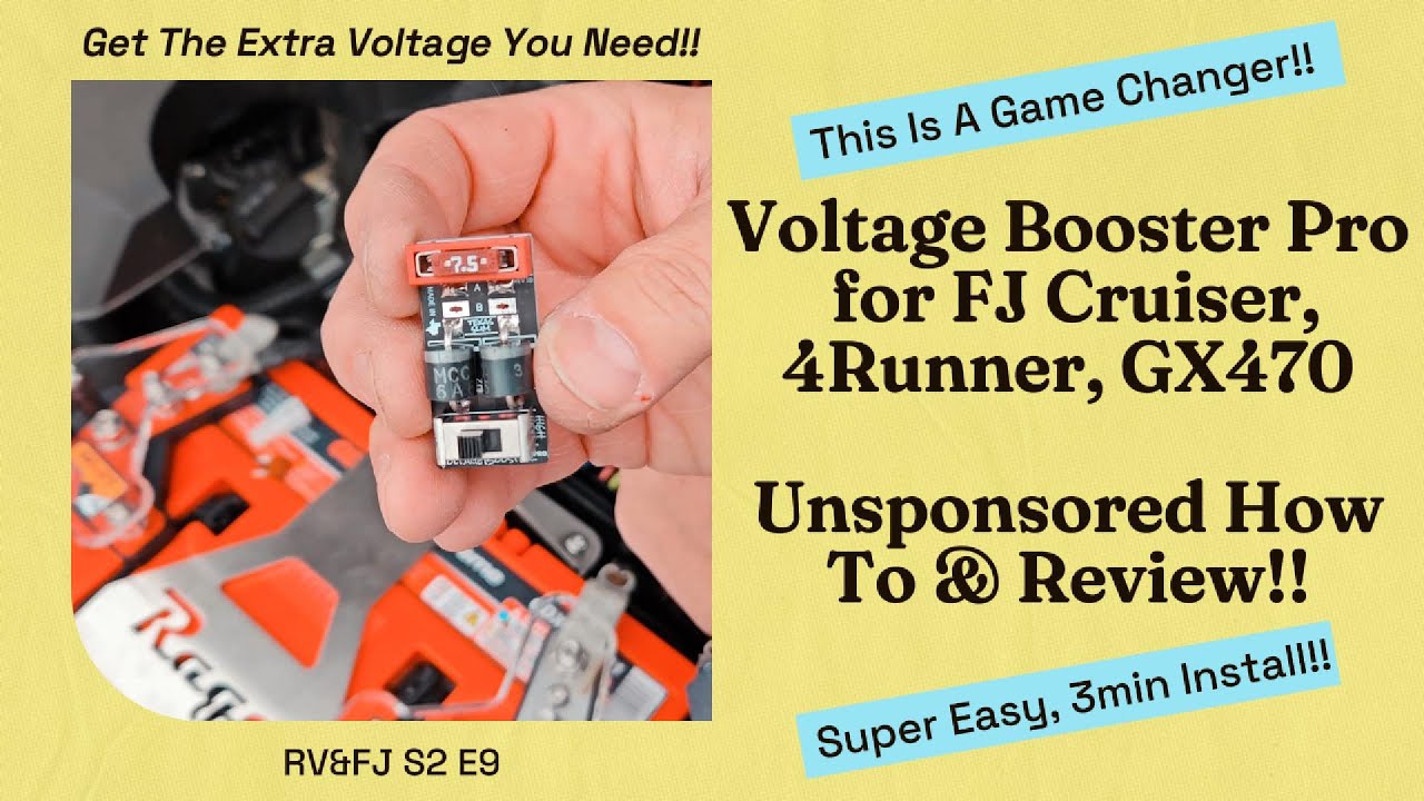 RV&FJ S2E9 FJ Gets Voltage Booster Pro !!