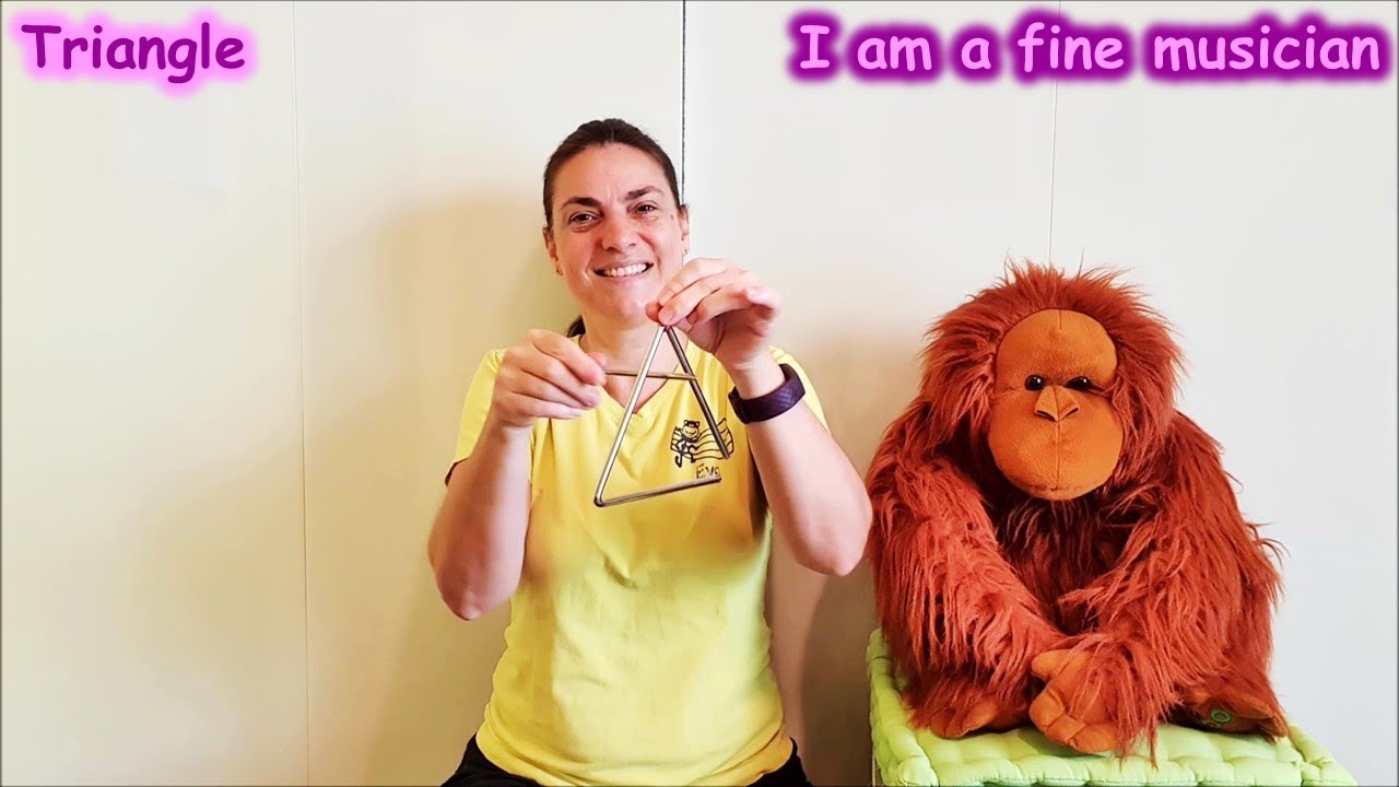 I am a fine musician - Triangle | Nursery rhymes & kids songs with percussion