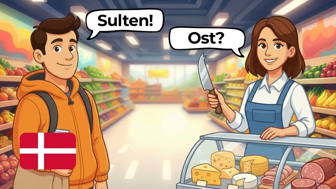 10 Danish Shopping Conversations | Simple Danish Dialogues (A1-A2)