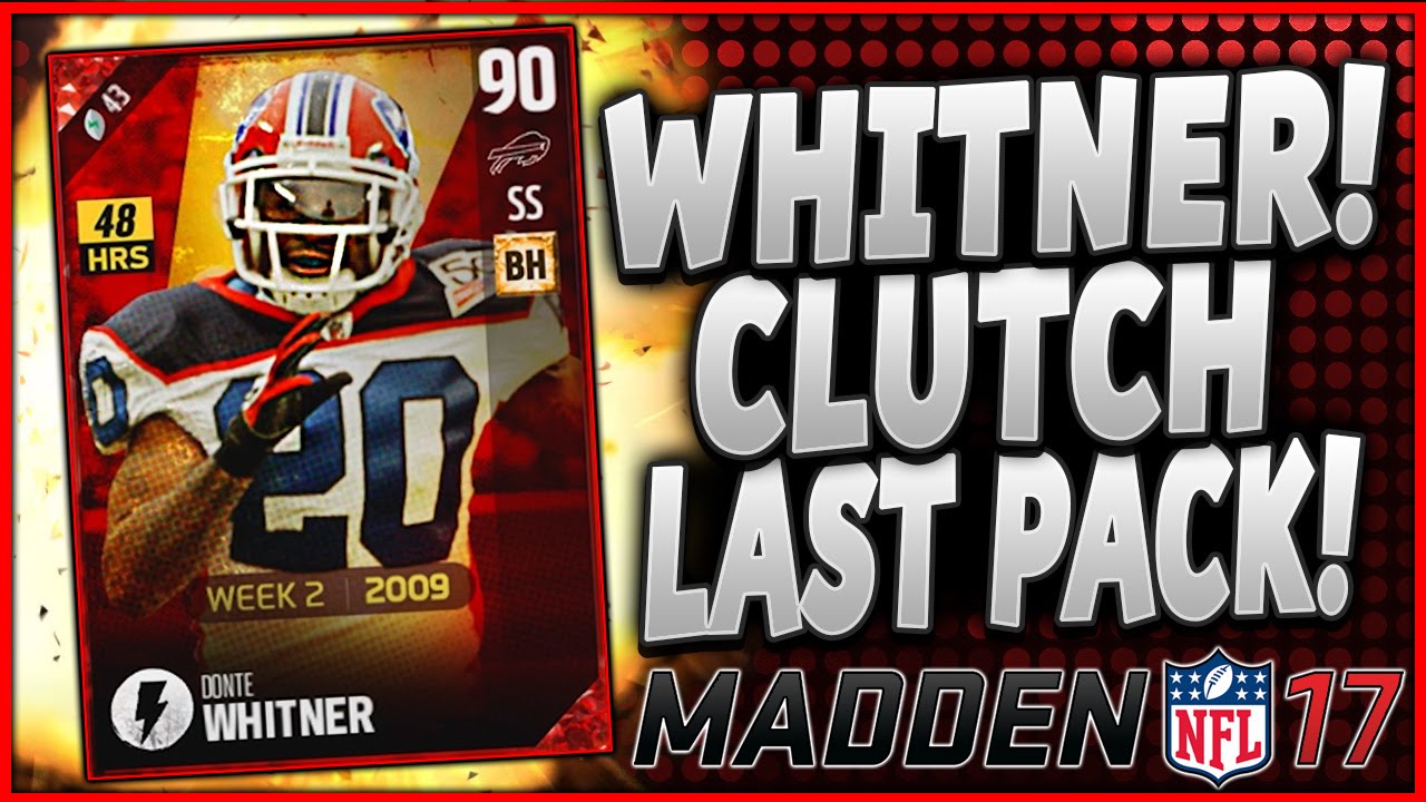 OMG! CLUTCH LAST PACK! | NEW FLASHBACK WHITNER!! | MUT 17 PACK OPENING