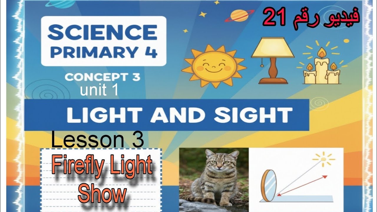    Lesson 3 unit 1 Concept 3| firefly light show| science primary 4 first term 2026 المعاصر ساينس 