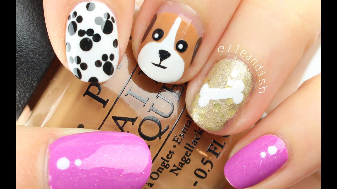 ❤ EASY PUPPY DOG Nail Art!  ❤