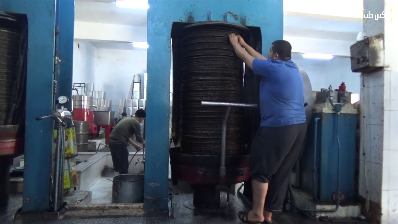 معصرة حجرية لعصر الزيتون في مدينة الباب