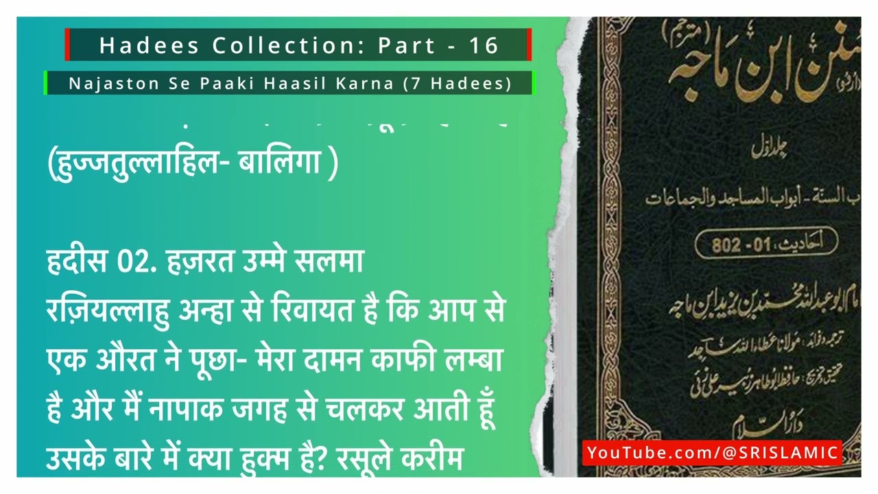 Najaston Se Paaki Haasil Karna (7 Hadees) | Authentic Hadees | @SRIslamic