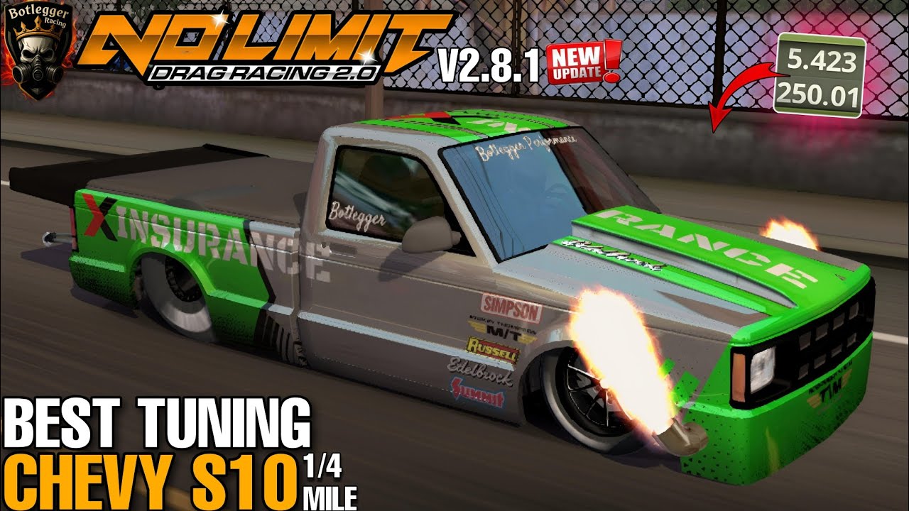 Latest Tune Chevy S10 Truck 5.4 second in 1/4 mile no limit drag racing 2 V2.8.1