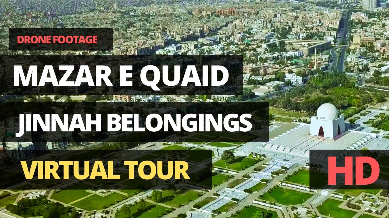 Mazar e Quaid Karachi Inside Tour | Museum |  Belongings Of Quaid | Virtual Tour - Drone Footage