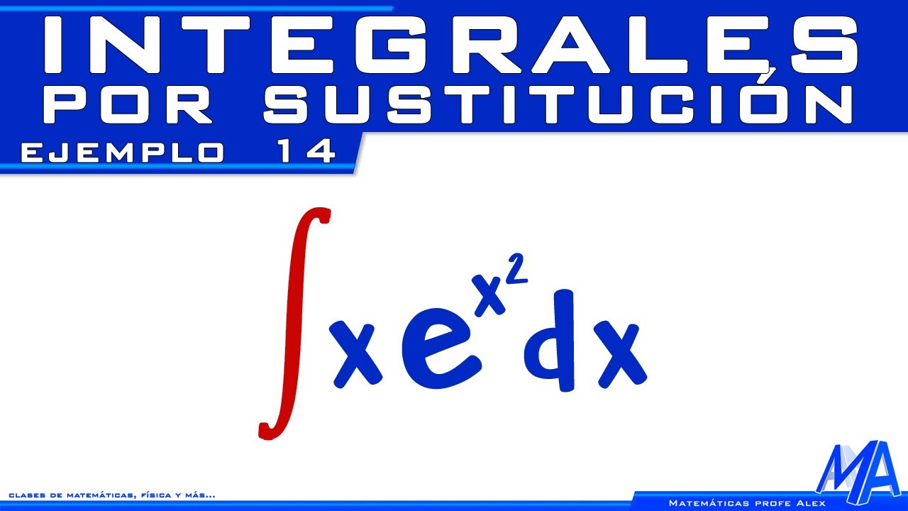 Integral de la exponencial | Integrales por Sustitución - Cambio de variable | Ejemplo 14